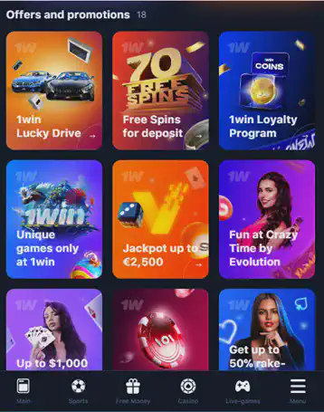 Download 1win app